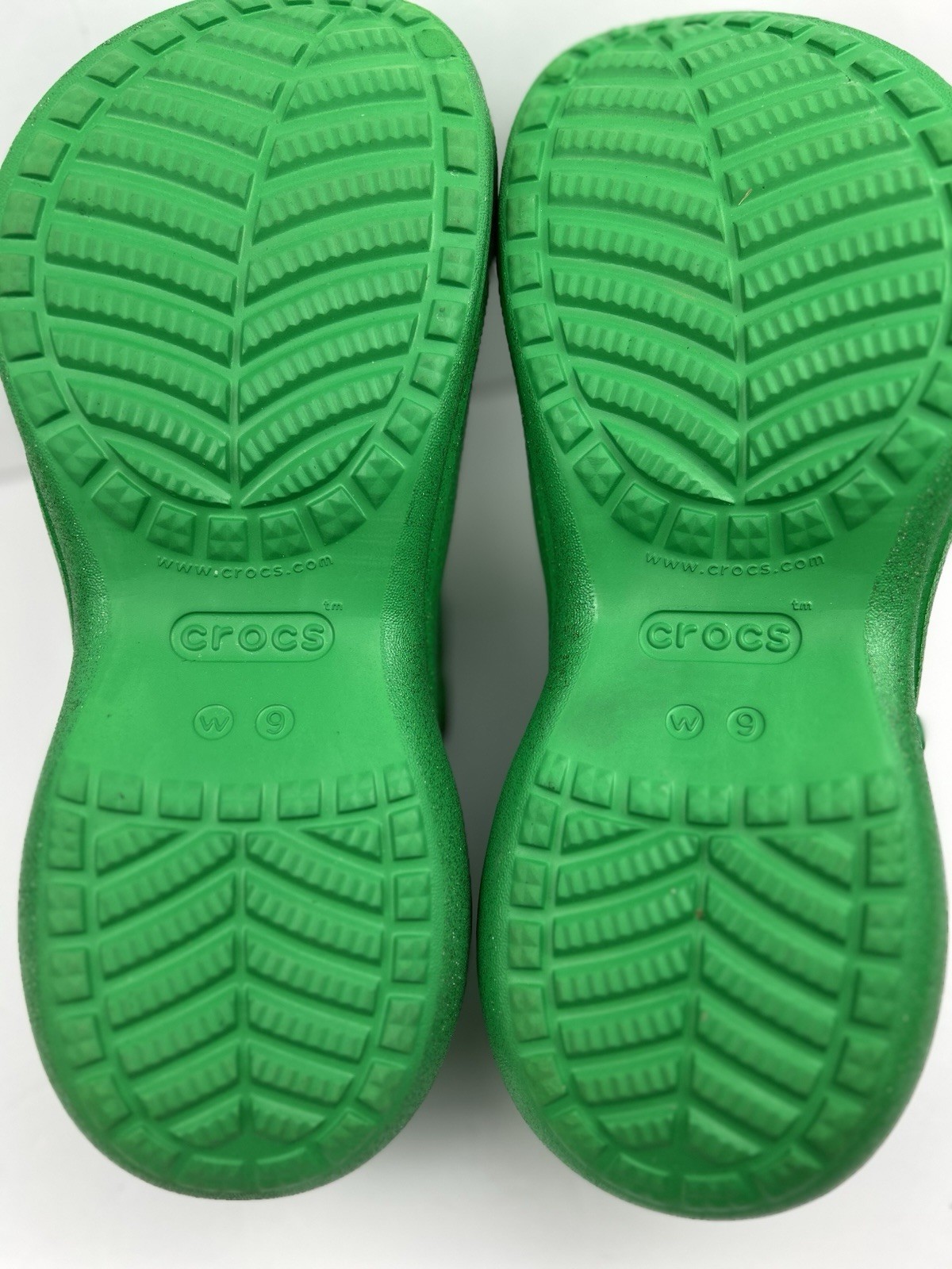 M&M’s x Crocs Classic Bae Platform Clog Green Multi Glitter Womens Size W9