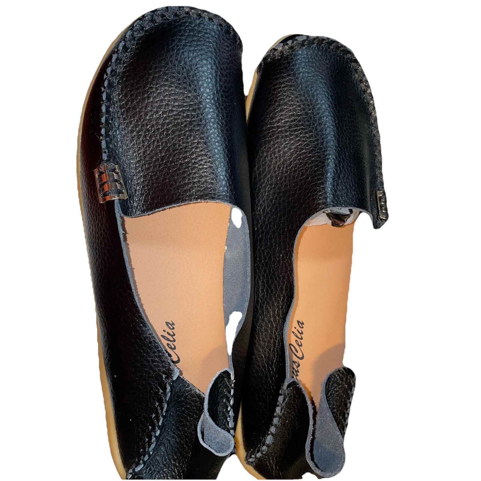Venus Celia Casual Comfort Shoes Size 9 black Mocason Loafers