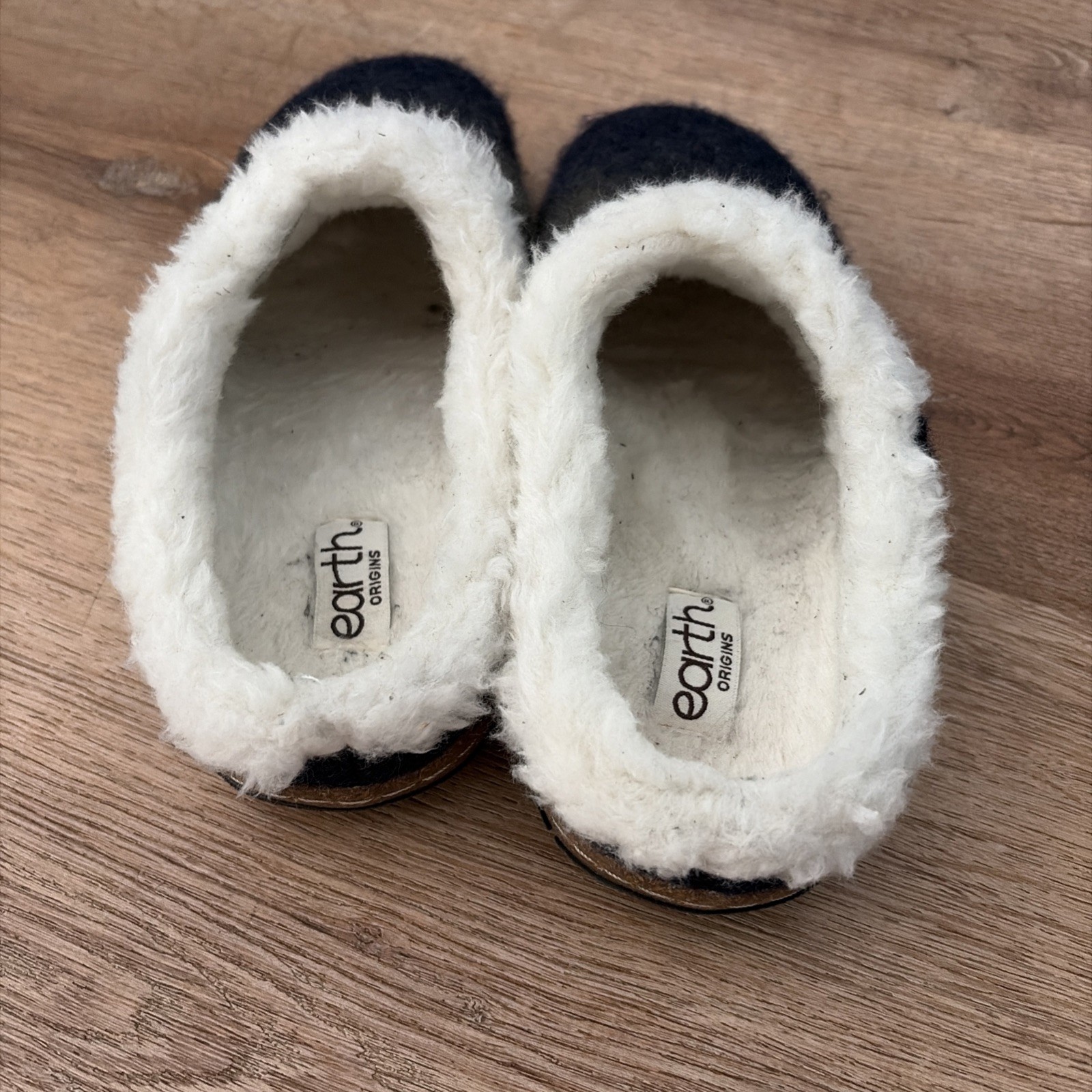 Earth Origins~Lined~Mule Clogs Slippers~Shoes sz 7W Felt Blue/Green Ombré~New