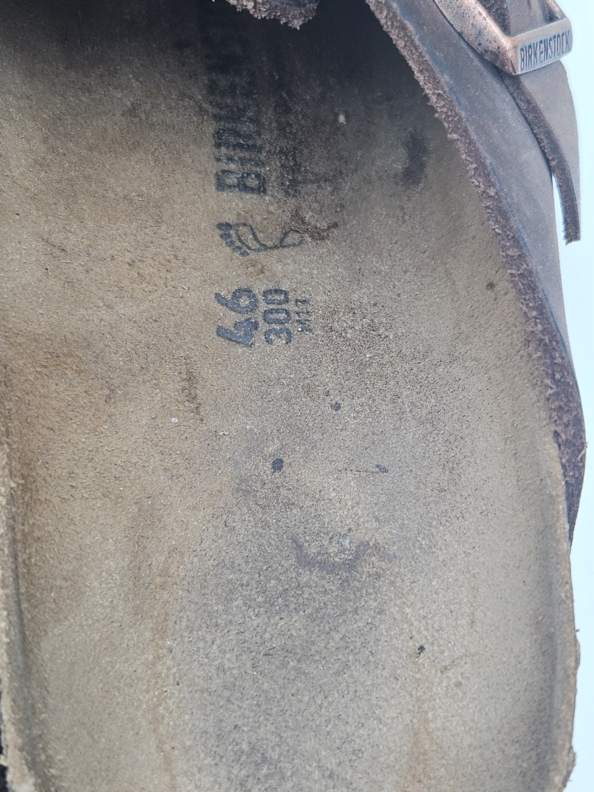 BIRKENSTOCK Boston 46 Soft Footbed Suede Leather Mocha Unisex Clog Shoes
