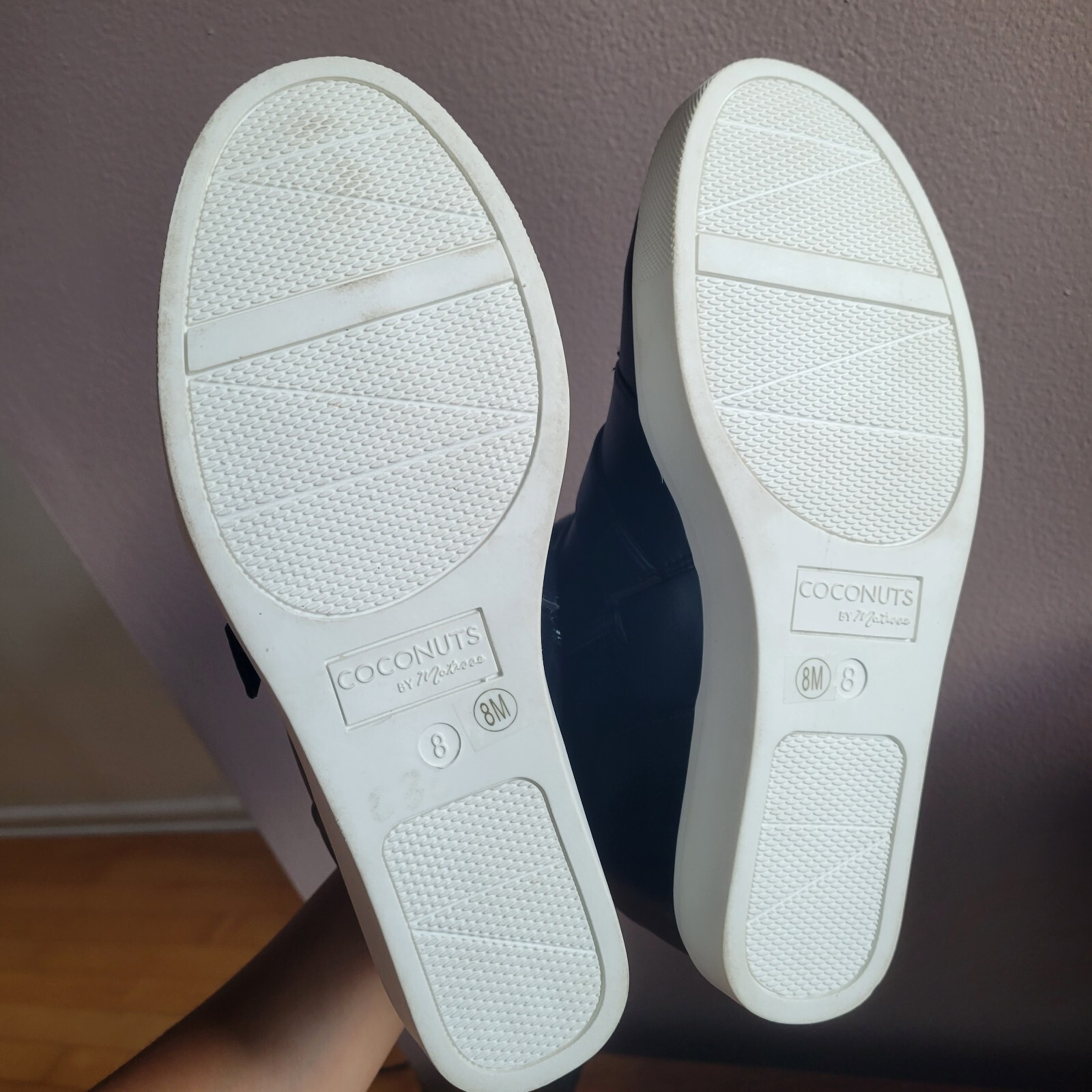 Brand New No Box Coconuts by Matisse Black Buckle Sneaker -Fuzzy Women Size 8
