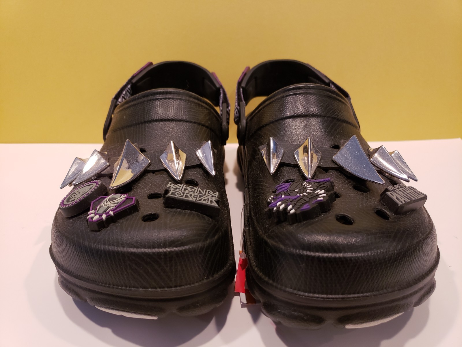 Crocs~Limited Edition Black Panther classic clogs~Men’s 8 / Women’s 10~NWT