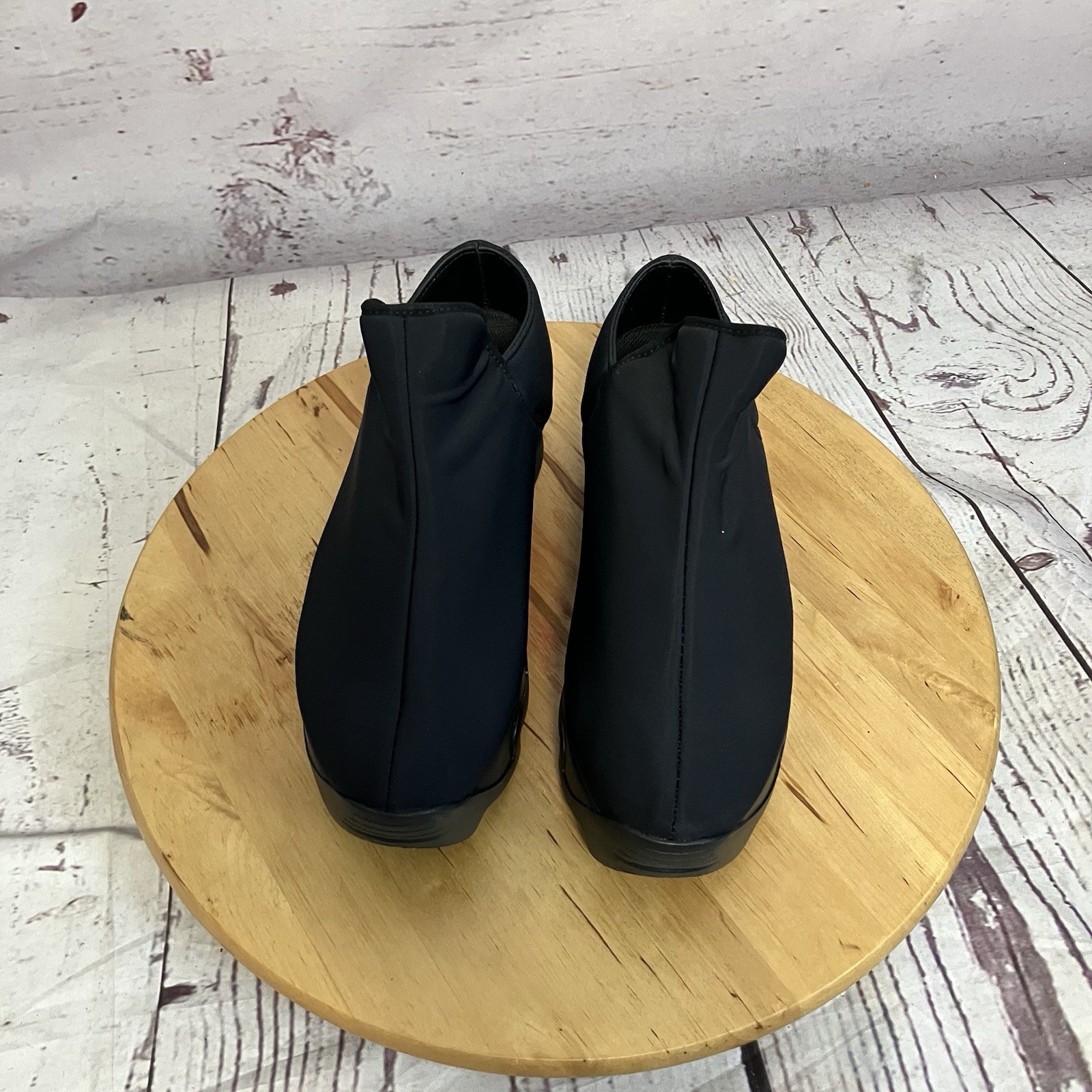 Iri NYC Black Neoprene Loafer Platform Shoes Size 37.5 EU Womens Size 7.5