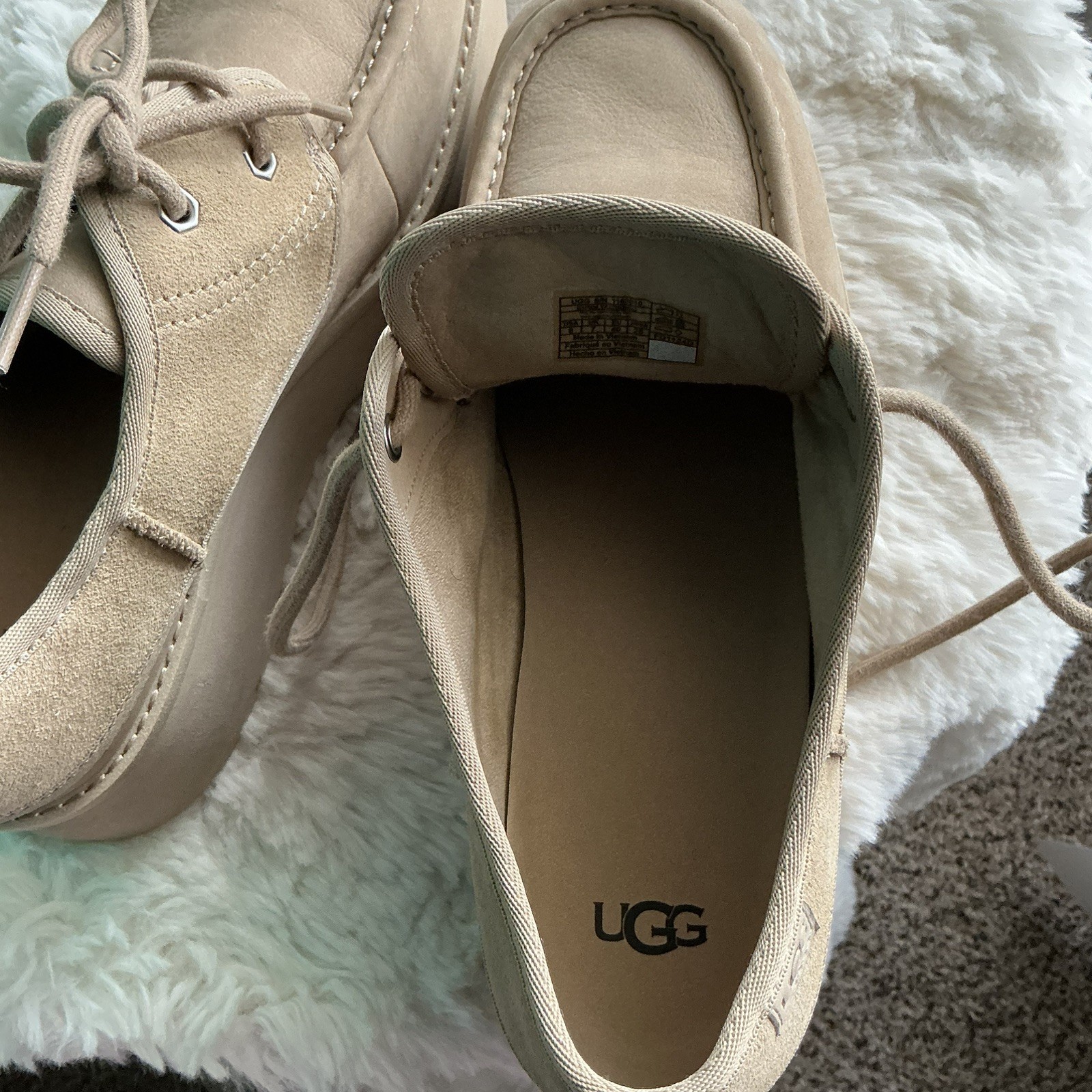 UGG MUSTARD SEED SUEDE CITYFUNC PLATFORM SHOES, WOMEN US 9