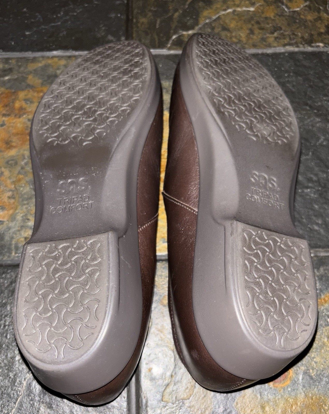 New SAS Maria Brown Leather Mary Jane Comfort Shoes Womens Size 10 M No Box