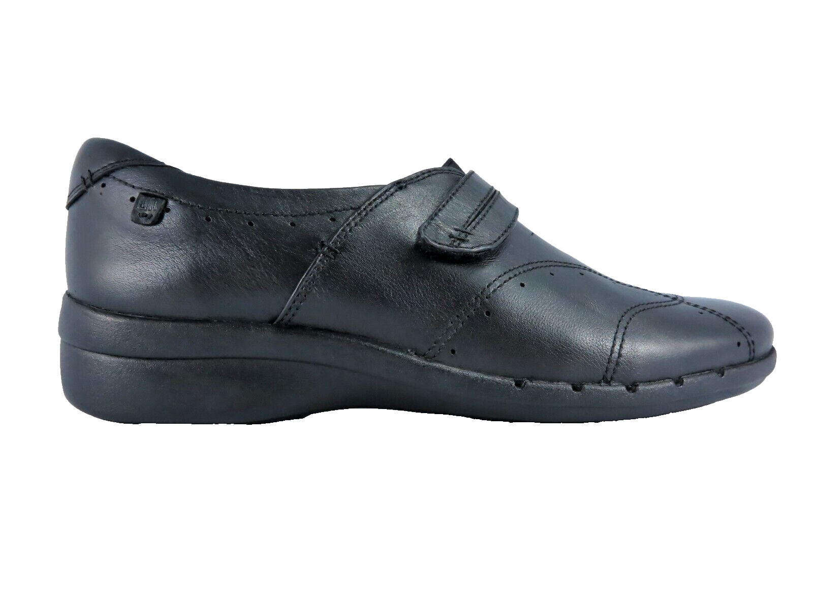 Clarks Unstructured Un.Boost Slip-Resistant Shoes Womens Size 9.5M Black Leather