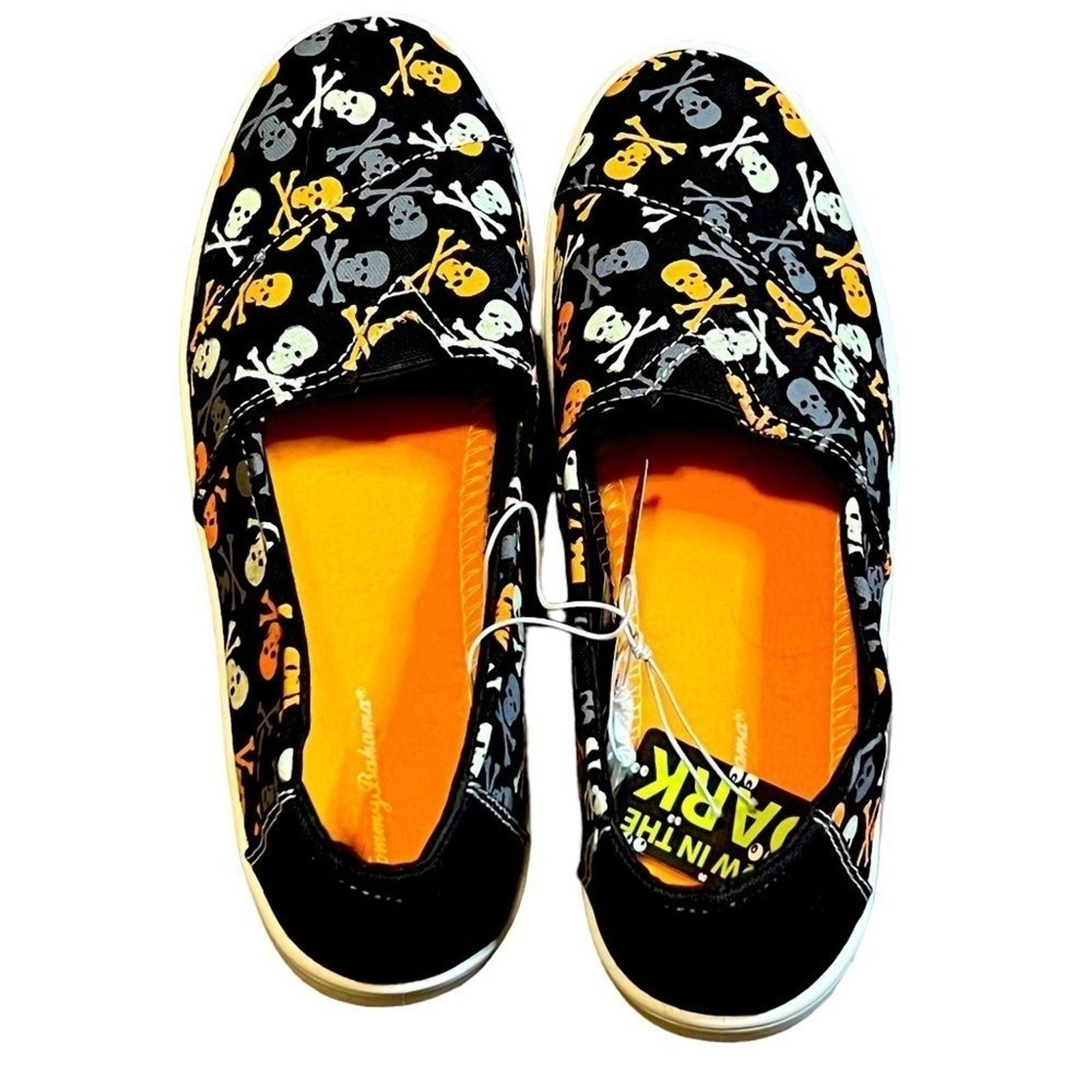 Tommy Bahama Women’s Skull Print Glow in the Dark Sneakers Size 8.5 Halloween