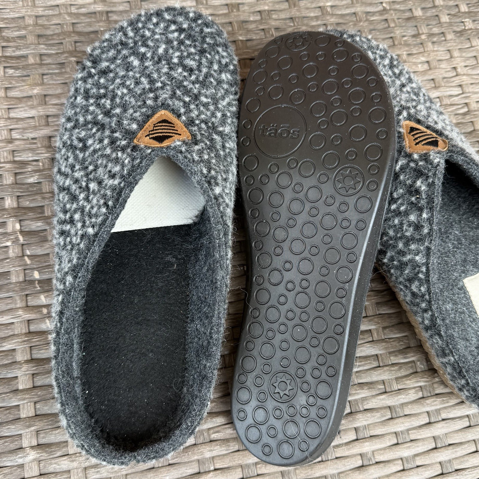 New Taos “My Sweet Wool” Charcoal Plush Clogs Unisex Sz 39 US 8.5W/6.5M NWOB!