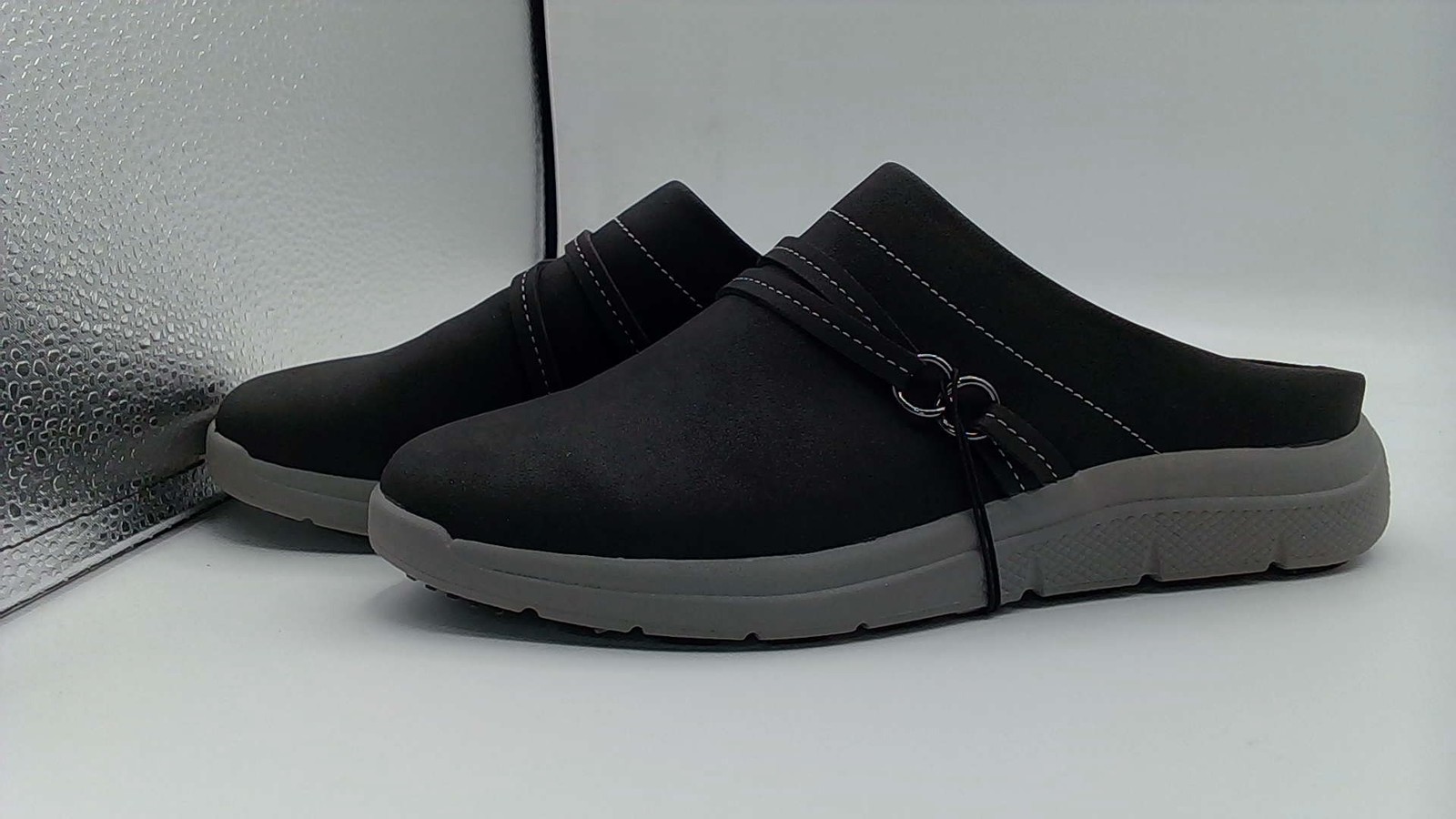 JSport Slip On Gina Mule Shoes Womens Size 8 Black Clogs Comfort