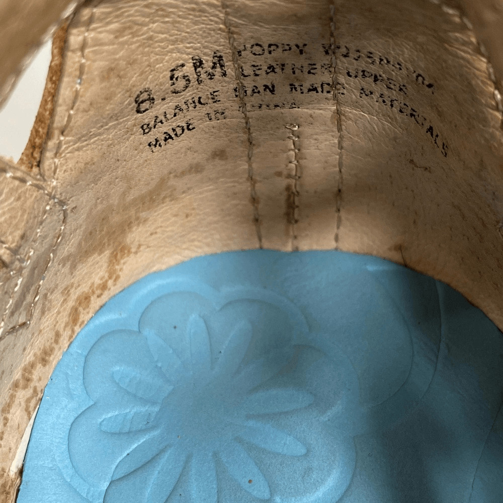GUC Jambu Women’s All Terra Design Tan Leather Flats Memory Foam Insole Size 8.5