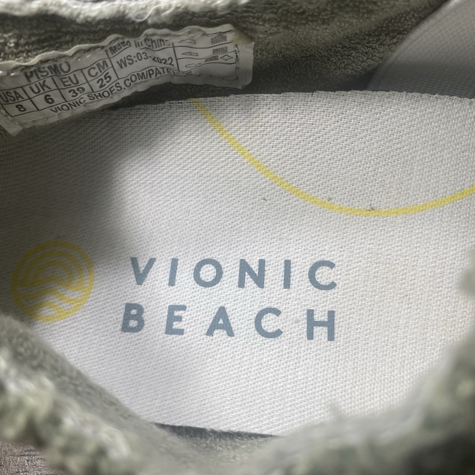 Vionic Beach Pismo Boucle Comfort Sneakers Orthotic Slip On Arch Support
