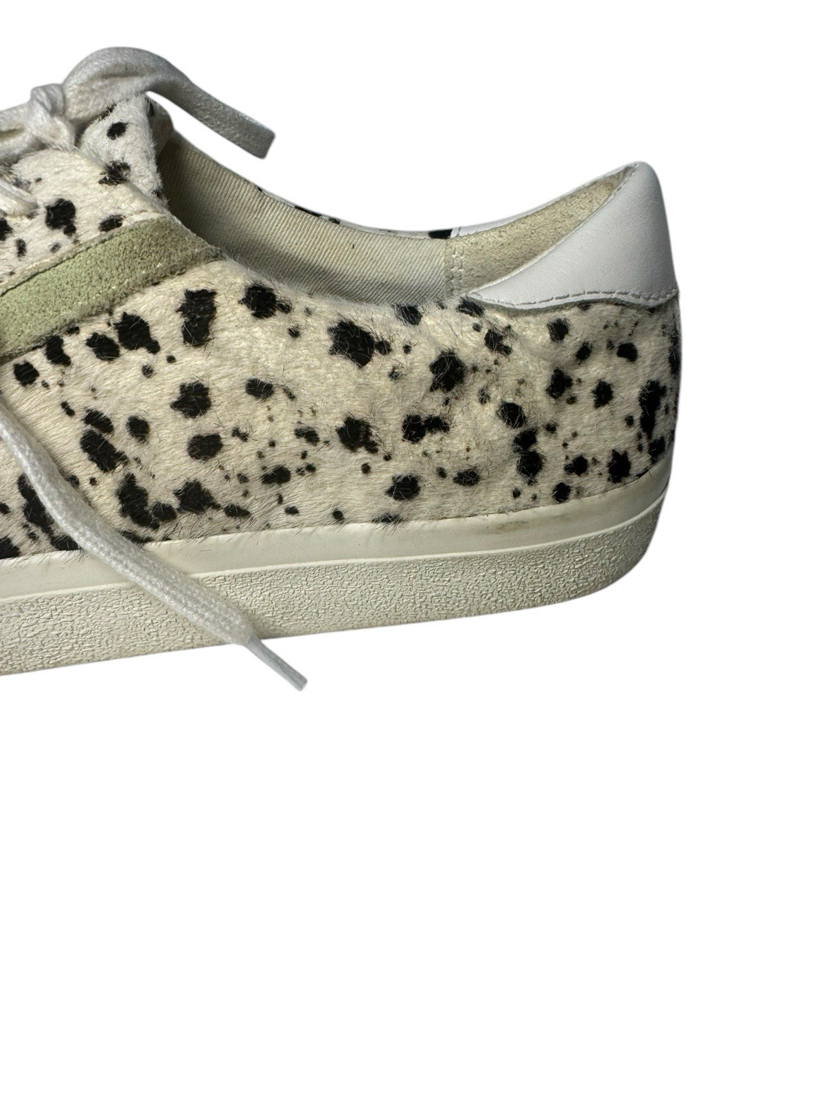 Madewell Sidewalk Sneakers 9 Woman’s Low Top Calf Hair Spotted Stripe Lace Up