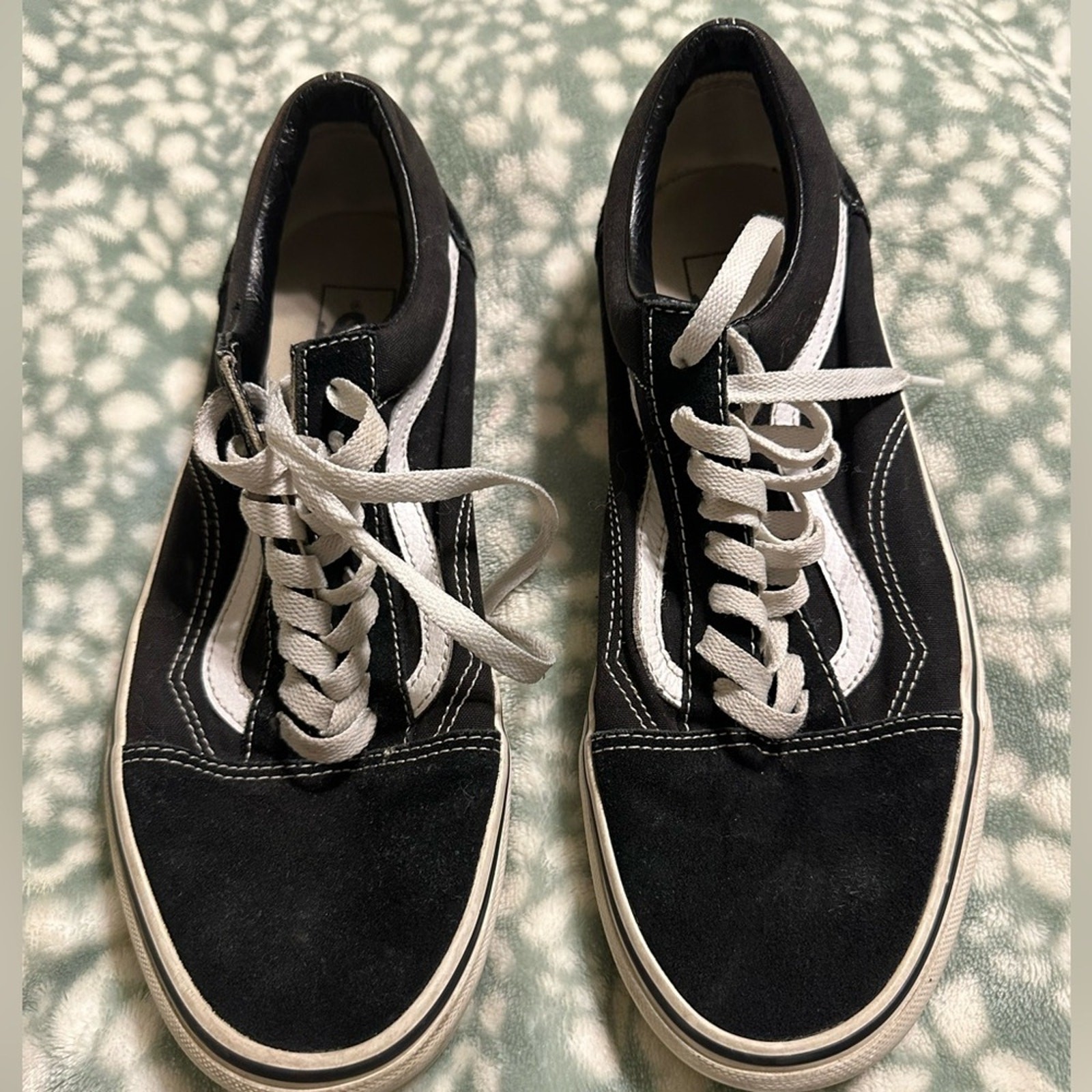 Vans Black and White Classic Skate Sneakers