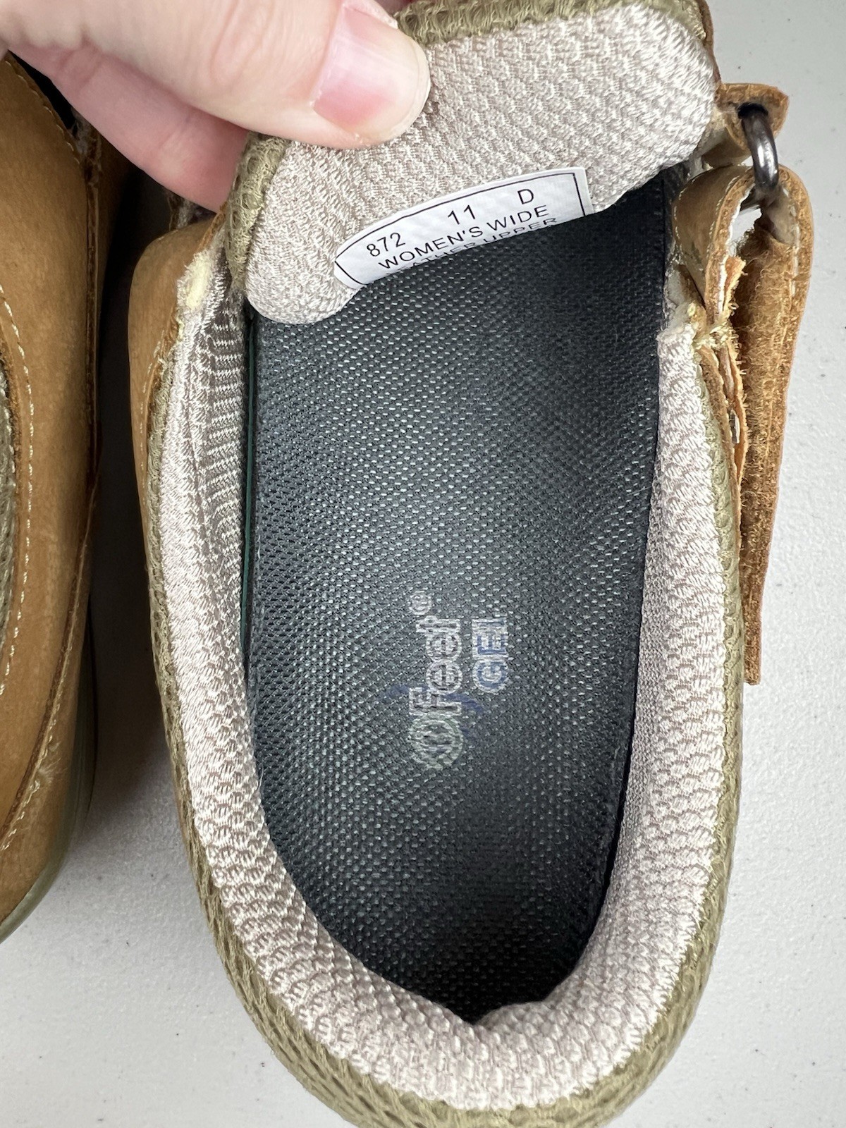 Orthofeet Sarasota Beach Tan Comfort Walking Shoes Womens Sz 11 WIDE Orthopedic