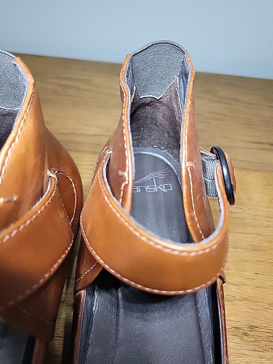 DANSKO Rebel Women’s Sz 41 Brown Leather Maryjane Wedge Comfort Shoes