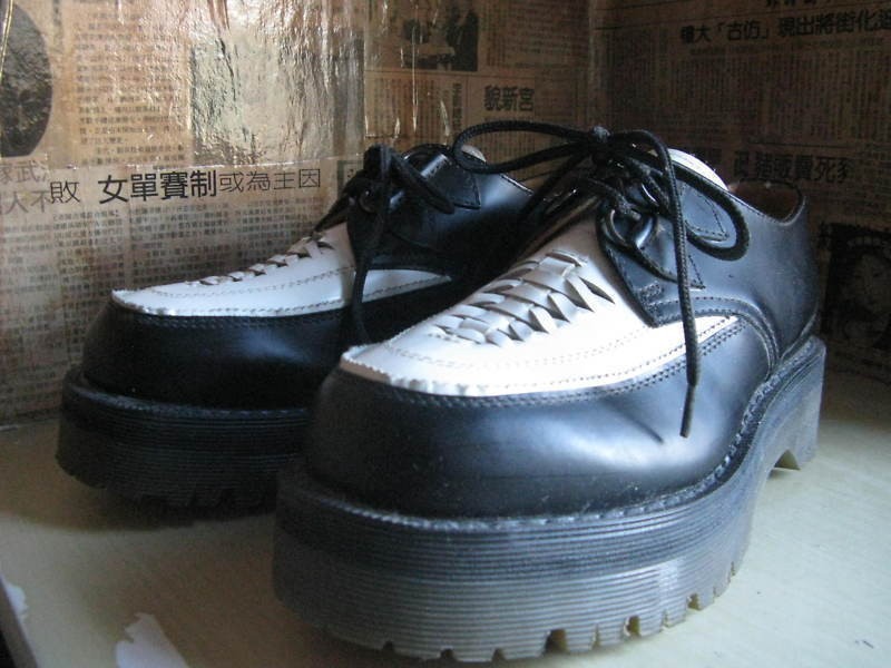 DOCs Dr Martens creepers 2 tone 6.5 UK4 36 England! OOAK Sample shoe VLV