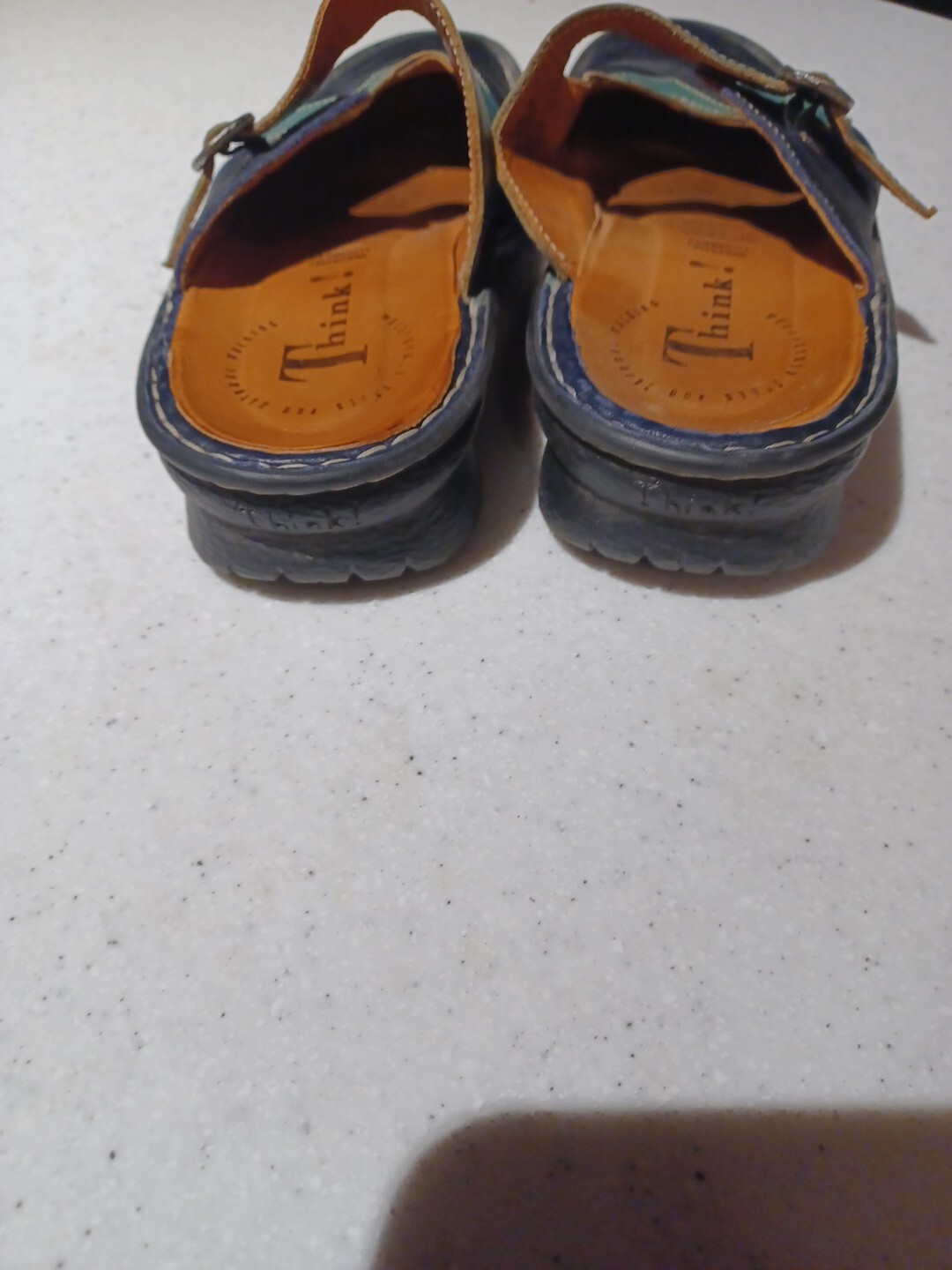 Think! Womens Leather Clogs Germany European Comfort Shoes EU 38 US 7 Lagenlook