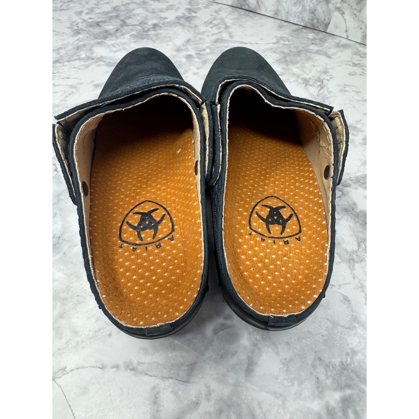 Ariat Womens Western 🦋Convertible Leather Clogs boho Mule Slingback Shoes