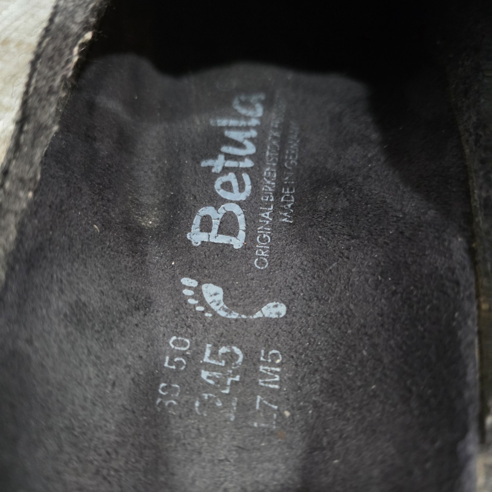 Birkenstocks Betula 38 Gray Charcoal Felt Clogs