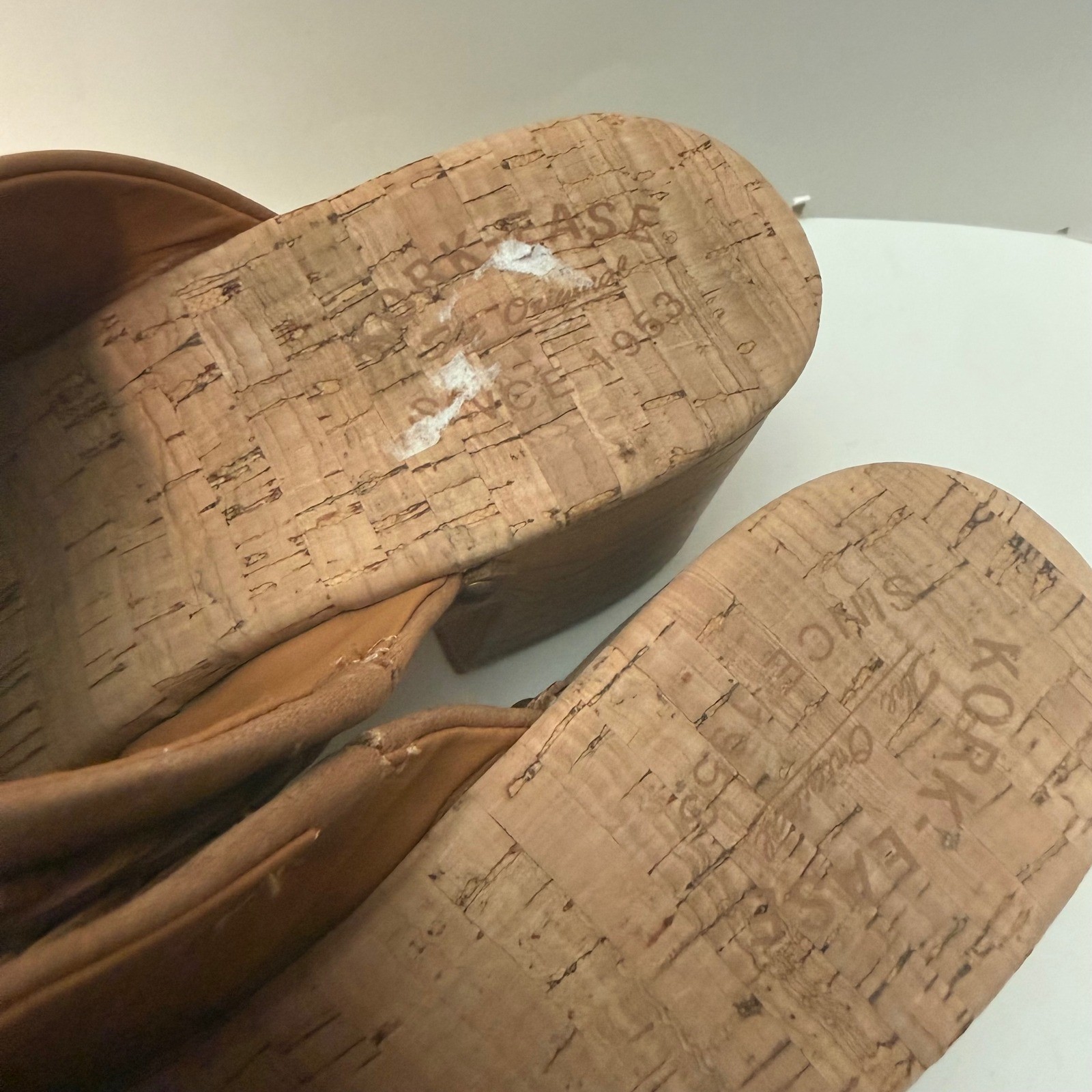 Kork-Ease Womens Tilly Clogs 11 Brown Leather Braided Studded Platform Chunky