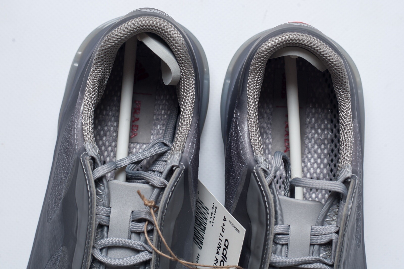 PRADA Luna Rossa Womens Gray Sneakers Size 39 1/3 F / 6 1/2 US