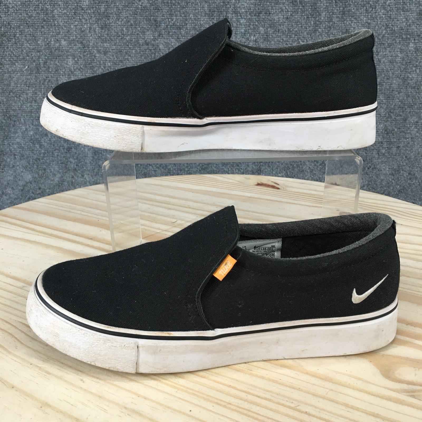 Nike Shoes Womens 6.5 Court Royale AC Slip On Sneakers Black Low Top BQ9138-001