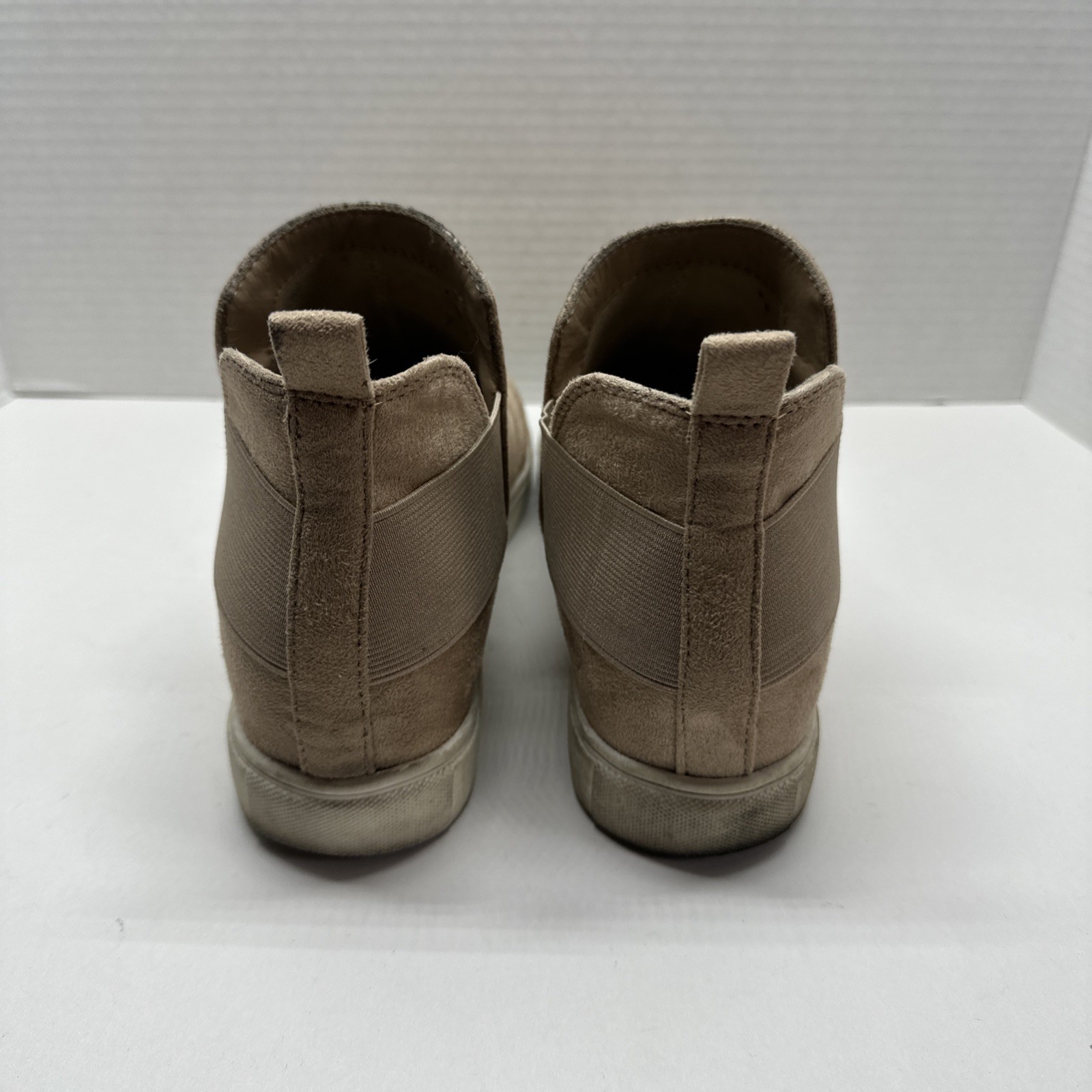 Soda Suede(man made) Brown Flat Slip On Bootie Women’s Size 8.5