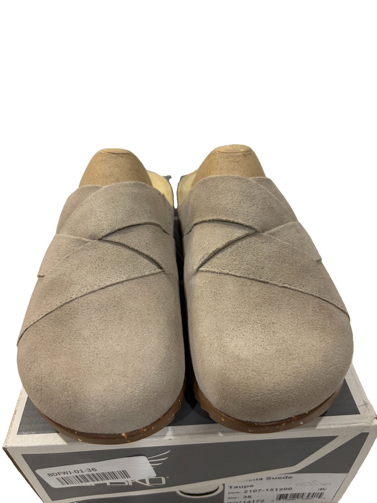 Dansko Daniella Women’s Suede Mules Clogs Taupe Vibram Sole 36 US 5.5-6 New