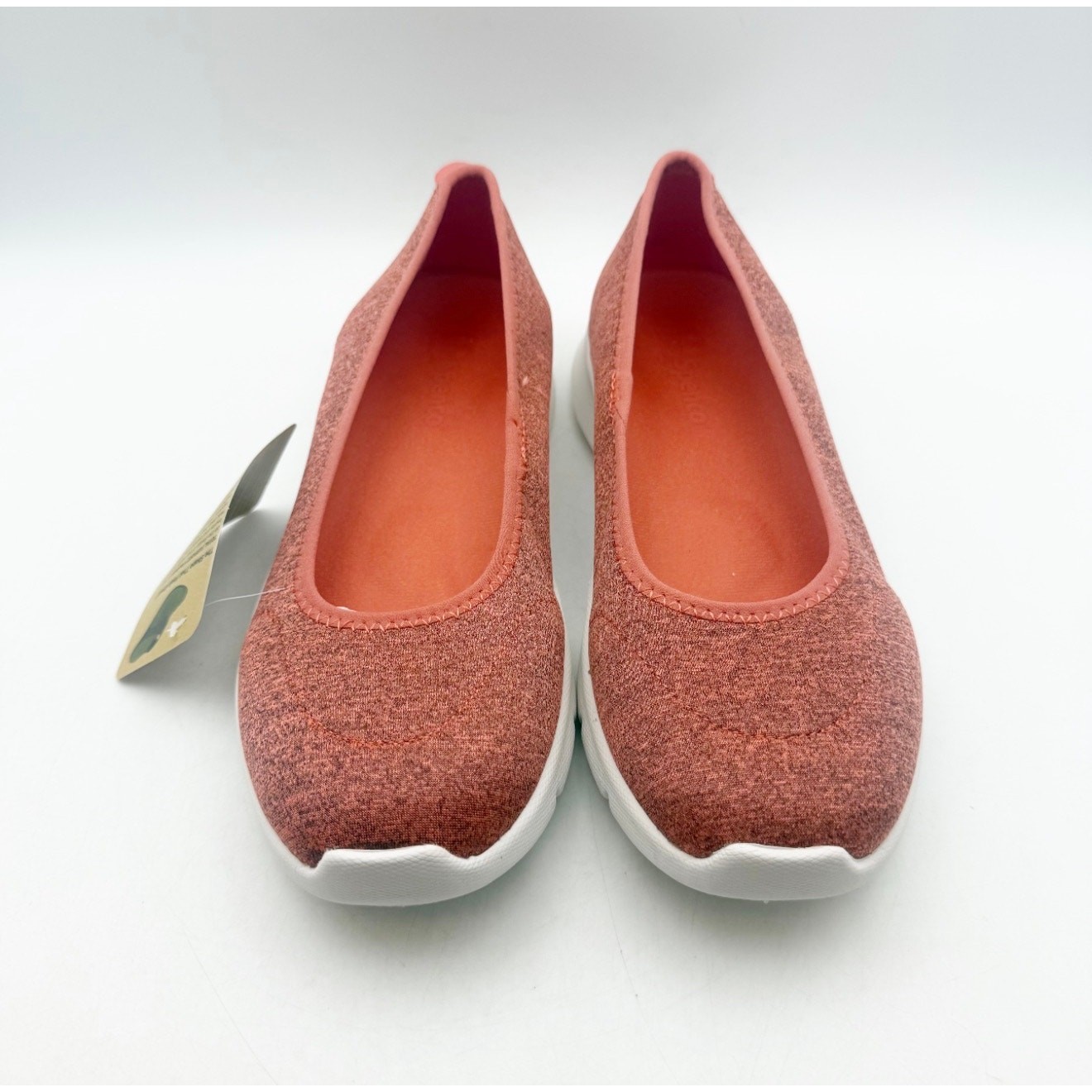 Spenco Womens Daily Stretch Jersey Slip-On Shoes Size 8 Red Terra Cotta NIB