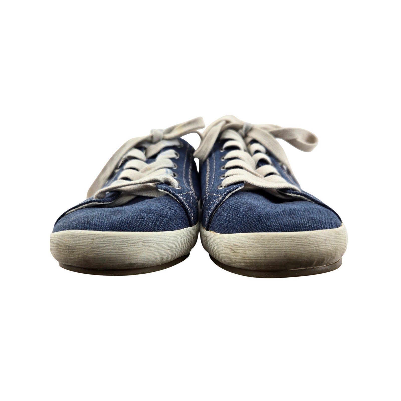 Taos Star Blue Wash Canvas Sneakers Womens 8.5 Lace-Up Comfort Shoes Denim