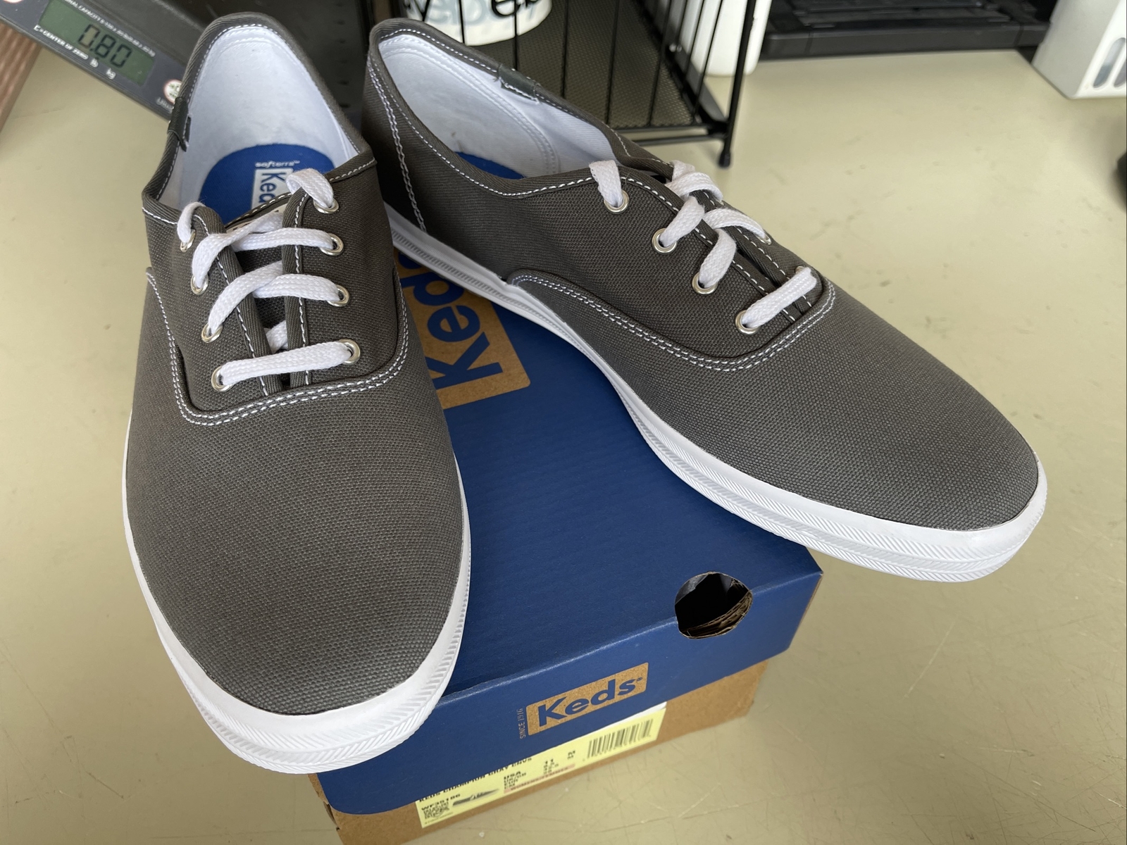 PICK SIZE/ Keds Women’s Champion GRAY Canvas Shoe