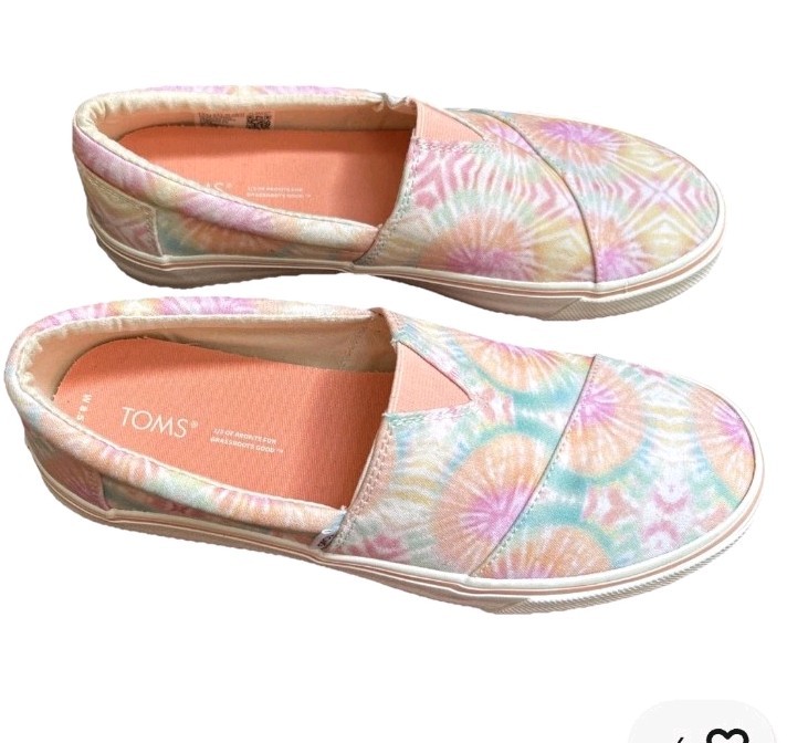 Toms Shoes Alphargata Fenix Tie-Dyed Womens Size 11 Slip On Sneakers