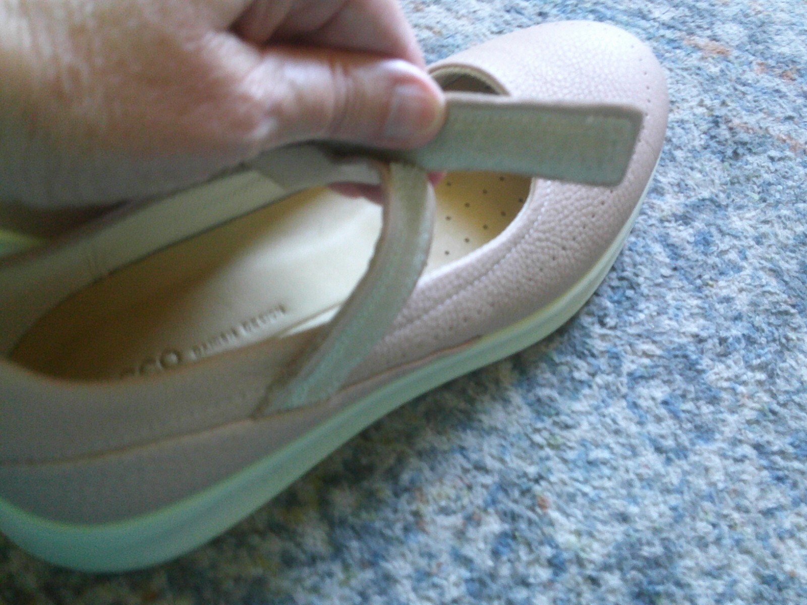 ECCO Mary Jane Pink Leather Danish Design Comfort Flats Euro 40 US 9-9.5 NWOB