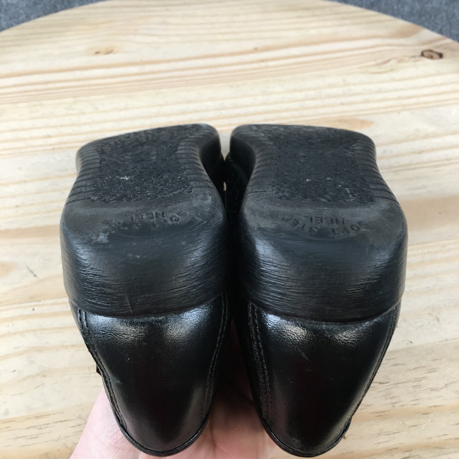 SAS Shoes Womens 9 E Handsewn Casual Slip On Moc Toe Loafers Black Leather