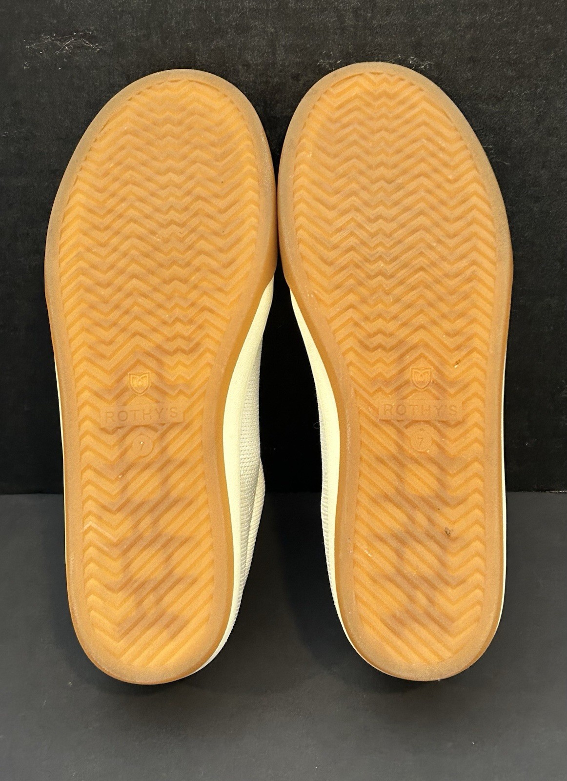 Rothy’s The Lace Up Sneaker ~ Women’s 7~ Blonde Knit Washable Comfort – NEW