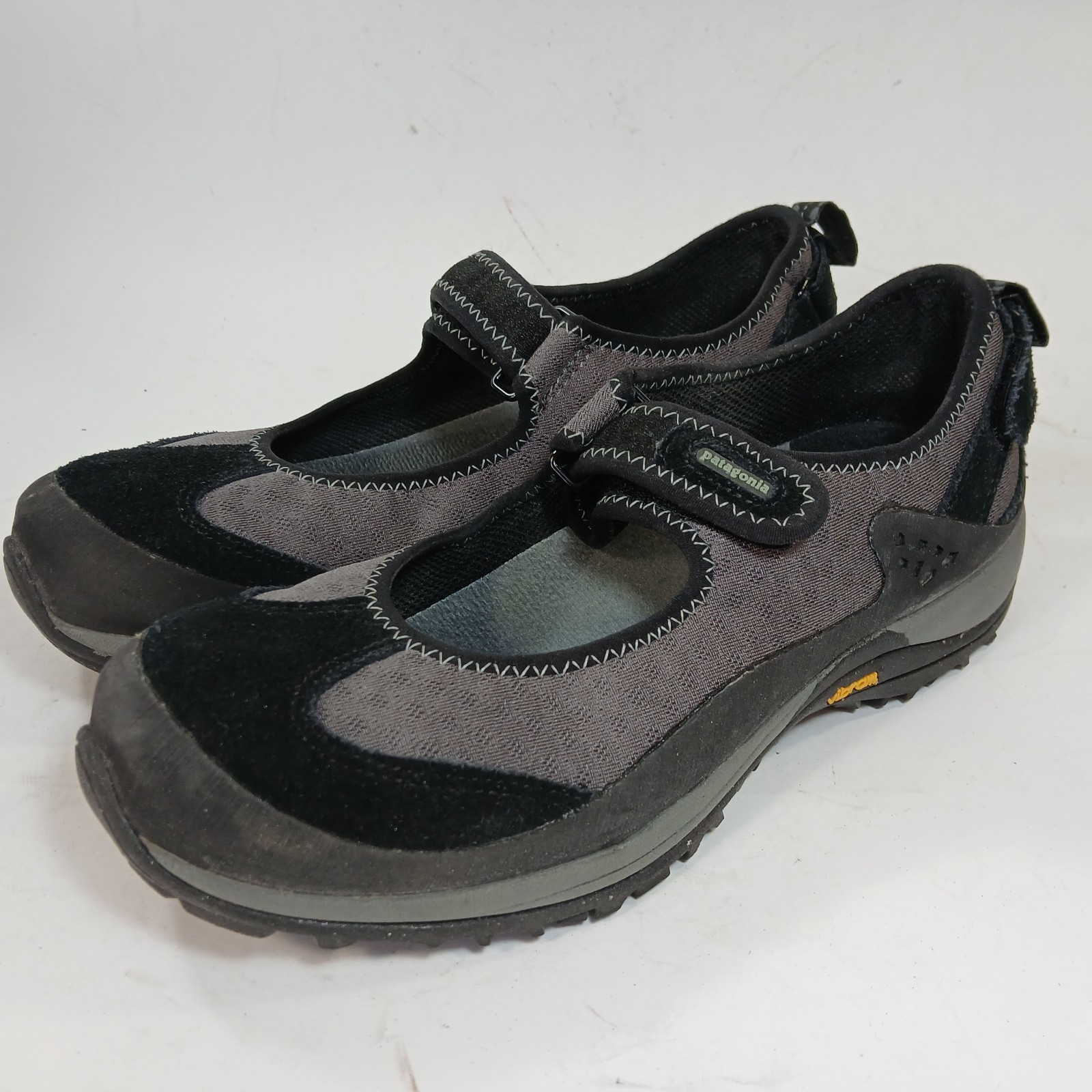Patagonia Womens Size 8 Kenosha Black Performance Mary Jane Suede Flats Shoes