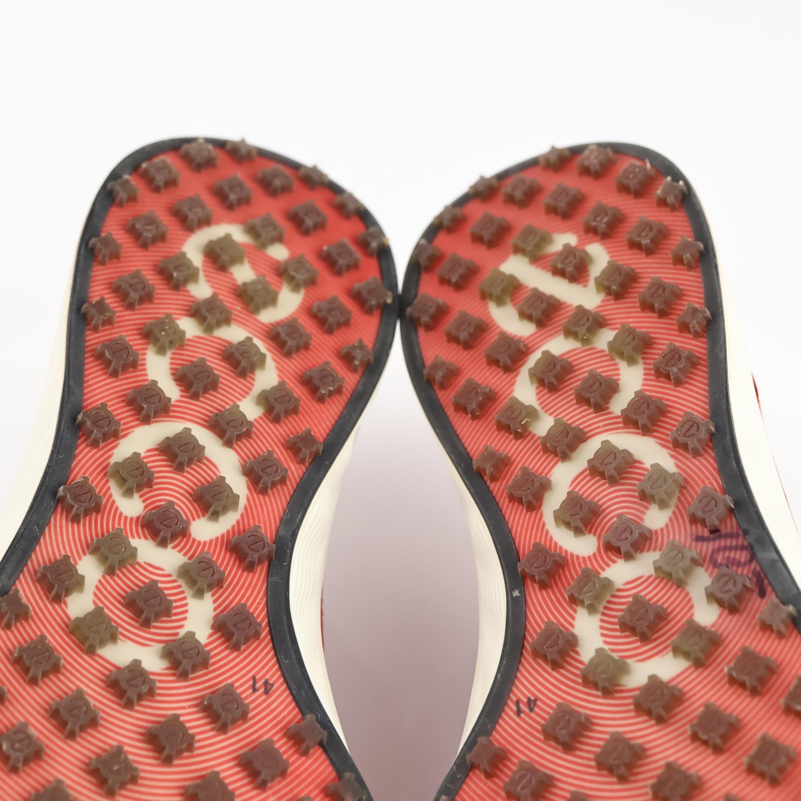 ECCO Womens S-Lite Golf Shoe Size 41 10 Waterproof Red Leather Spikeless Sneaker