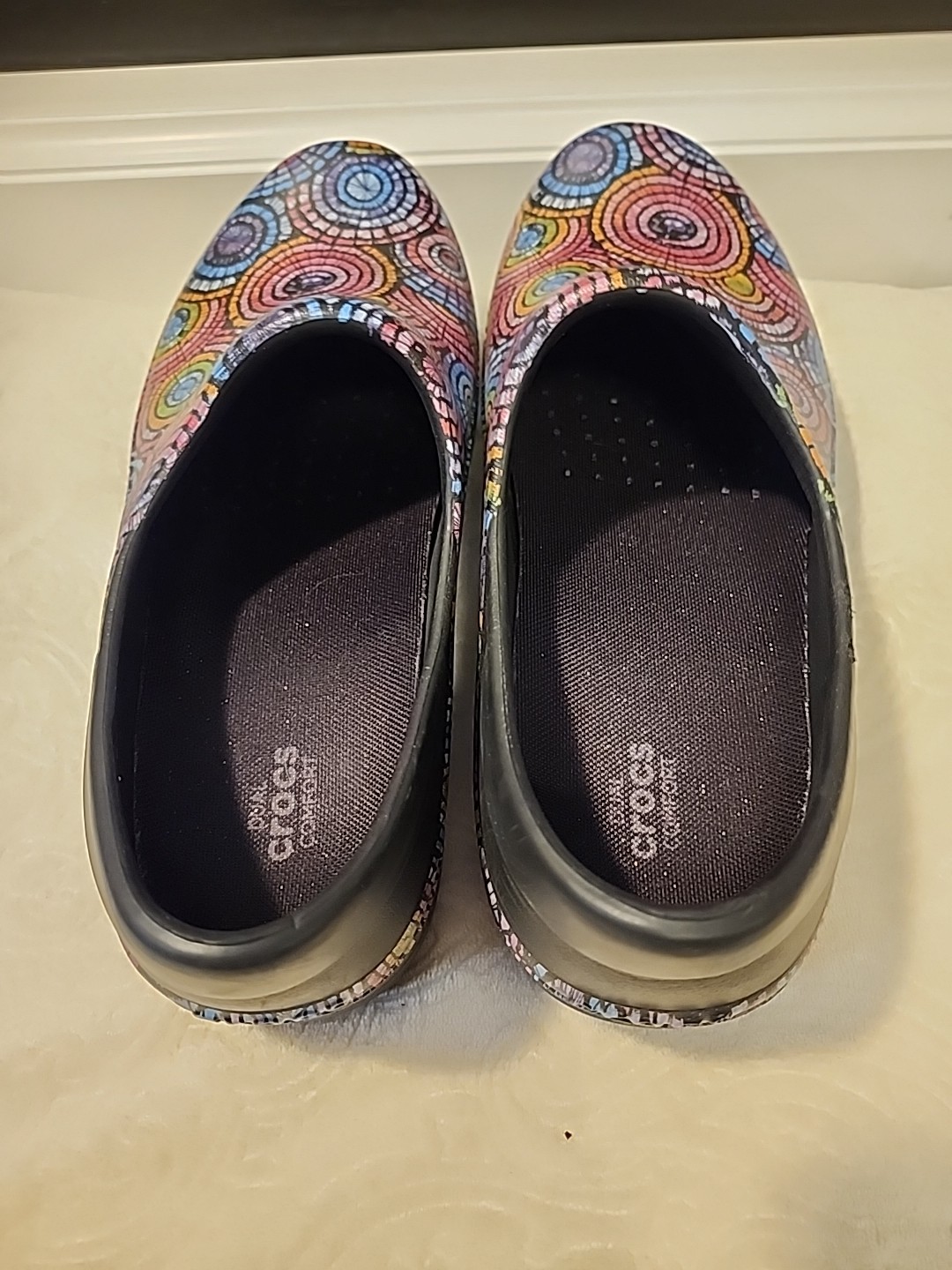 Slip on Summer Crocs neria pro ii Graphic Clog Size 11 Psychedelic Pattern Shoes