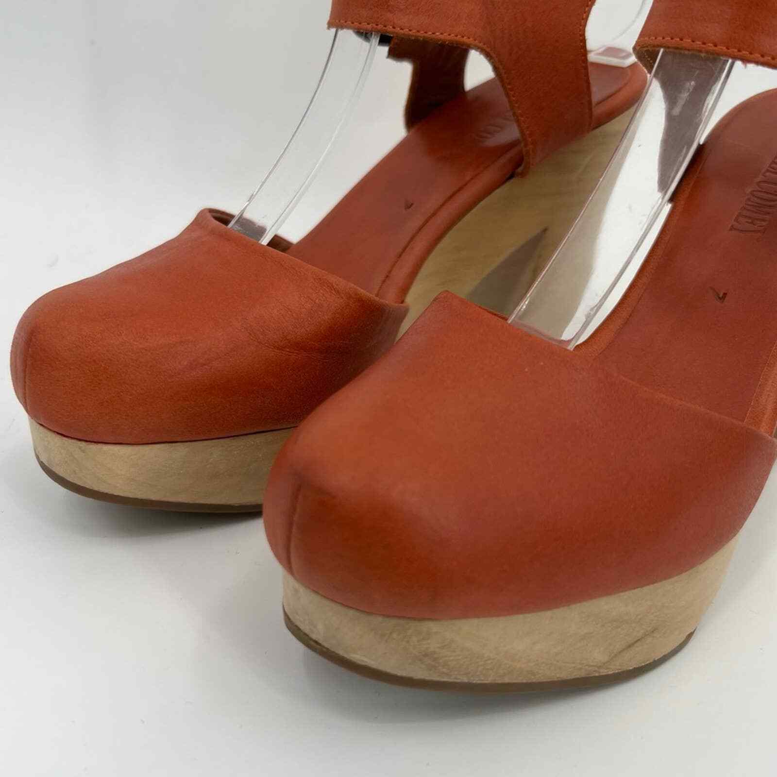 Rachel Comey size 7 Comey Dekalb Clog Burnt orange blonde wood Clog Mule Sandal