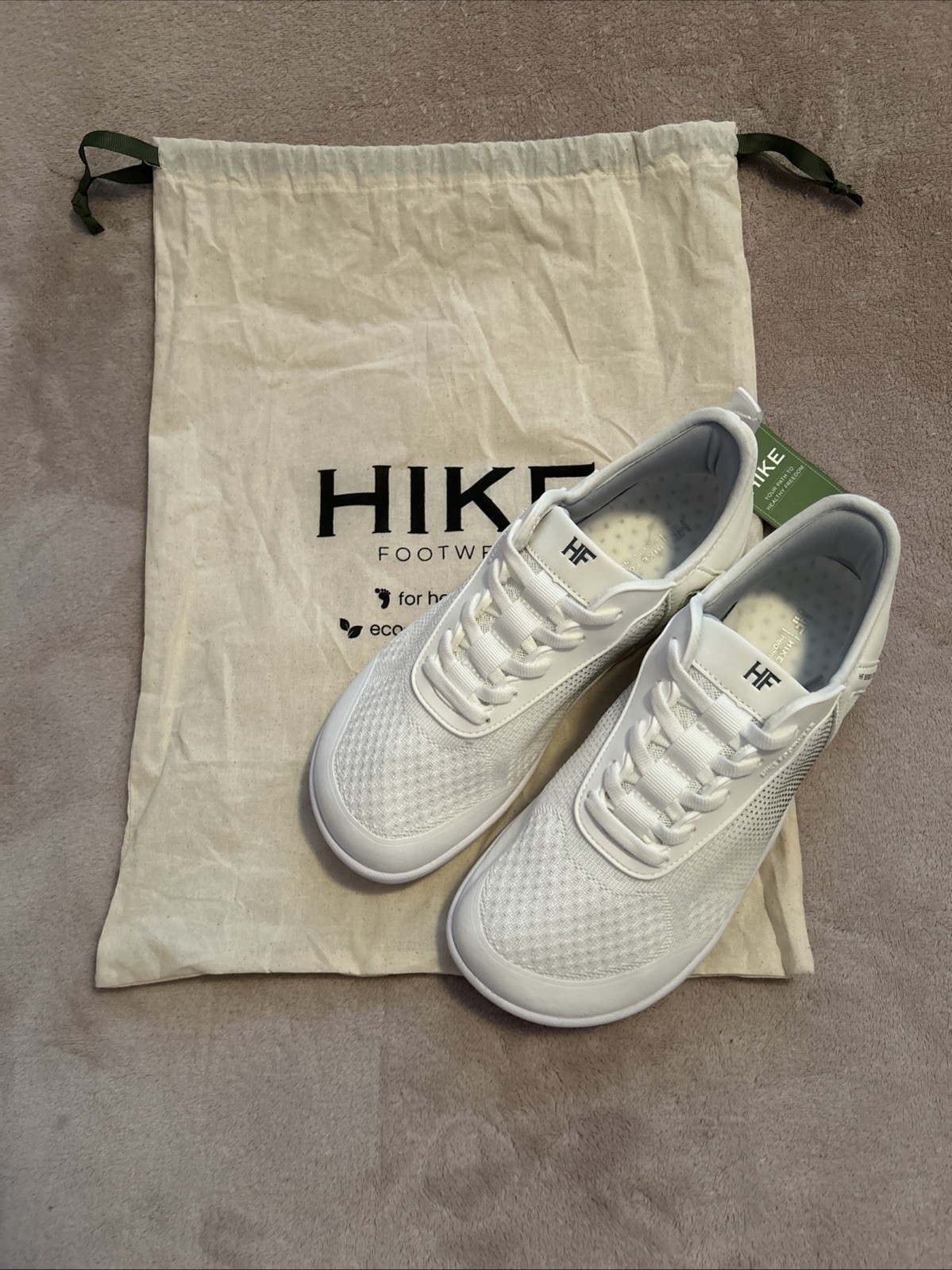 New! Hike Footwear HF Stride White/Grey Hiking Shoe Sneaker, Women’s Size 8/8.5