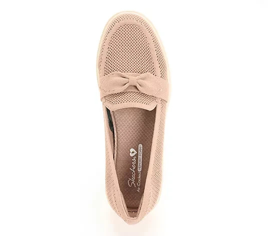 Skechers Cleo Recycled Washable Vegan Knit Loafers-Taylor-Mocha-11M A658981 NEW