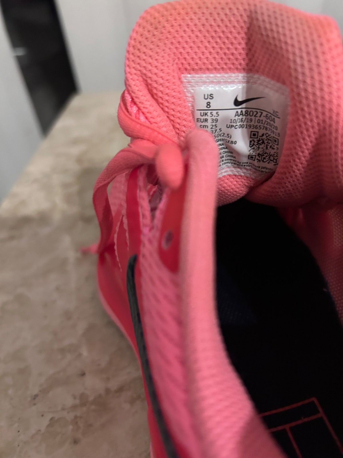 Nike Air Zoom Vapor X Pink Shoes AA8027-604 Womens SZ 8