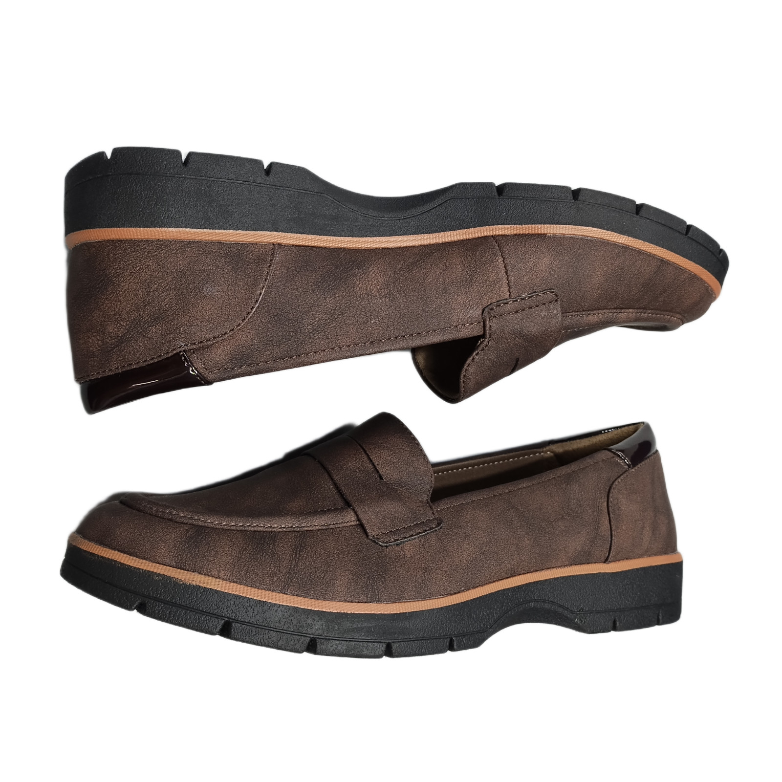 Dr. Scholl’s Nice Day Loafers Womens US 9M Brown Upper Synthetic Comfort Slip On