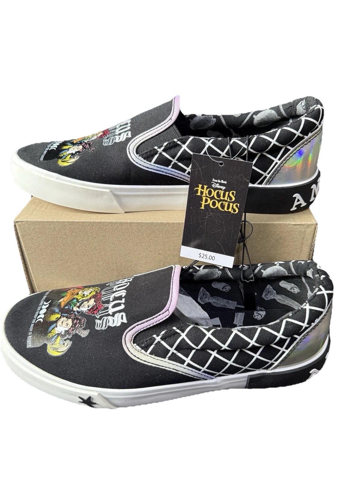 Disney Hocus Pocus Slip On Shoes by GROUNDUP # Size 7