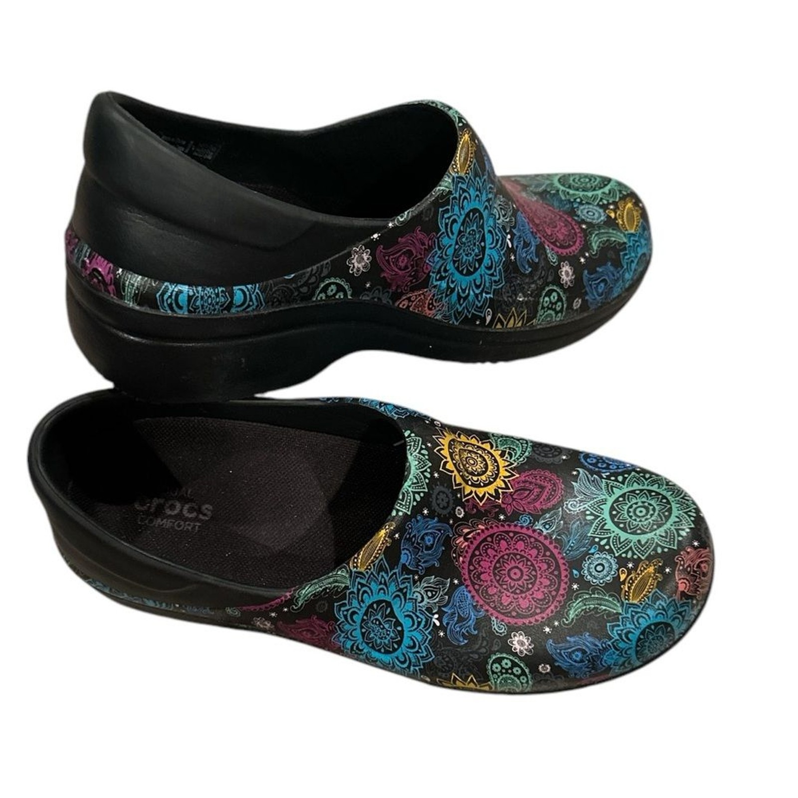CROCS at Work Neria Pro II Women’s Graphic Mules Slipon Whimsy 7