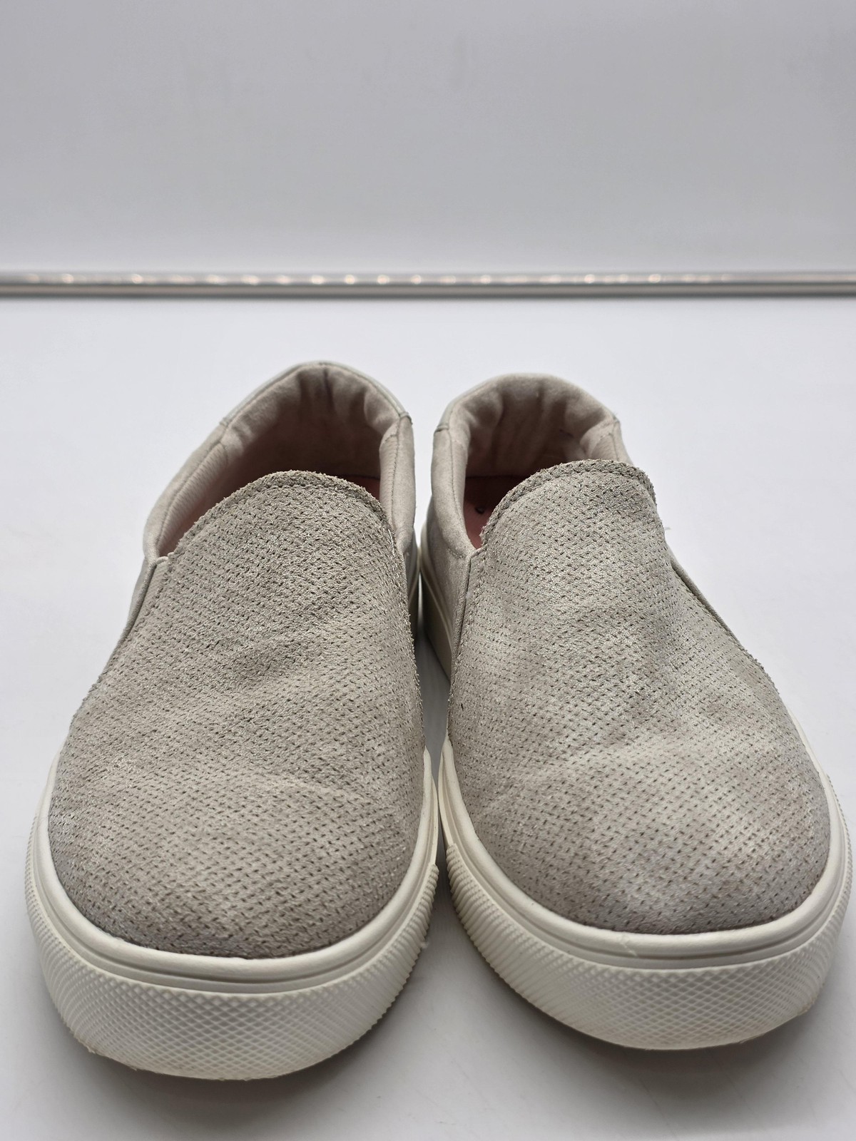 Dr Scholl’s Nova Shoes Womens Size 7 Beige Fabric Slip On Casual Comfort Walking