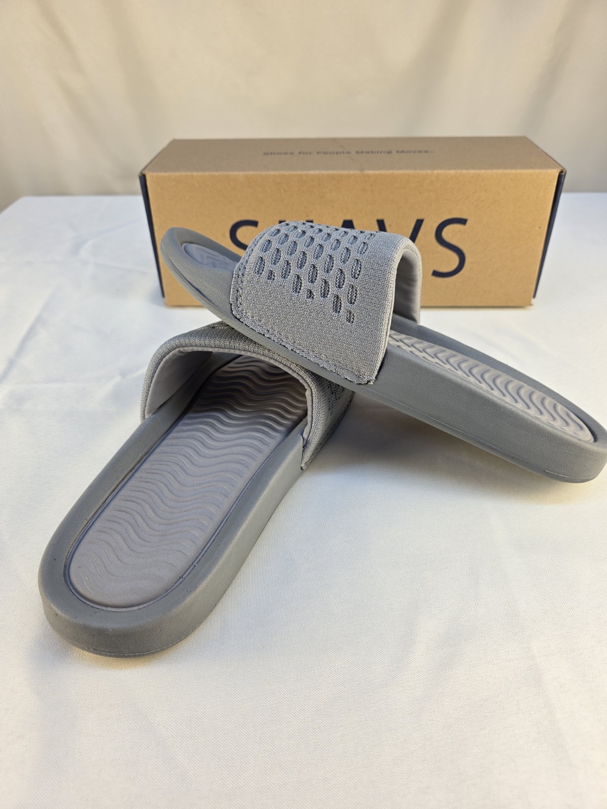 SUAVS Women’s Size 9 Slip On Shoes The Eddy Slate Gray New In Box Comfort Shoes