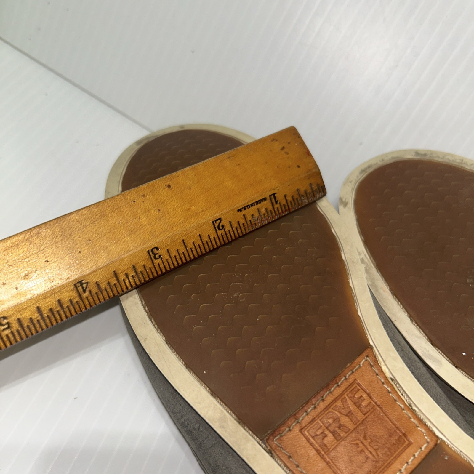 FRYE Quincy Tie Boat Shoes Womens 9M Gray Leather Moc Toe Loafers Casual 3472548