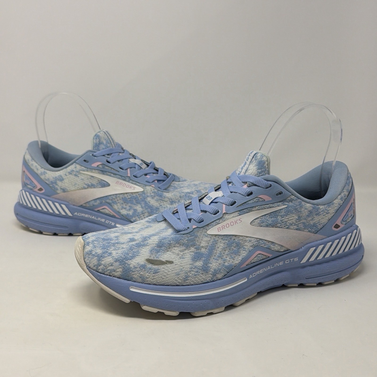 Brooks Adrenaline GTS 23 Blue Open Air Pink Womens 8.5 B Running Shoes