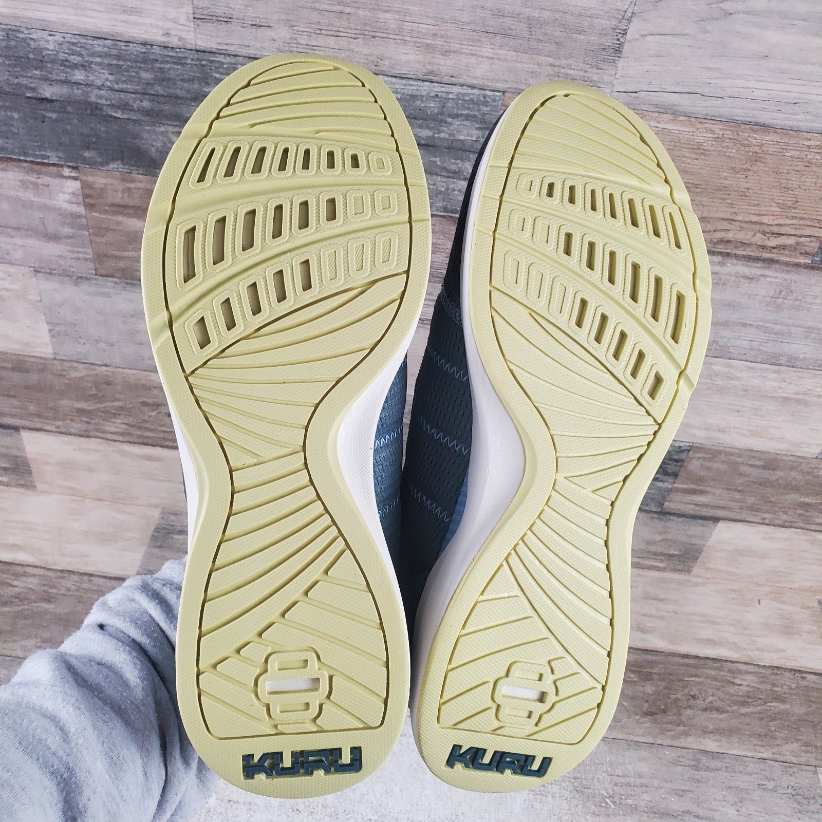 Kuru Stride Move Womens Shoes Sz 10.5 M Blue Haze-Lime Sorbet Lace Up Sneakers